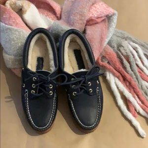 Timberland Navy Boat Shoes NWOT